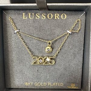 🆕Lussoro 2025 18KT Gold Plated double Layered Necklace